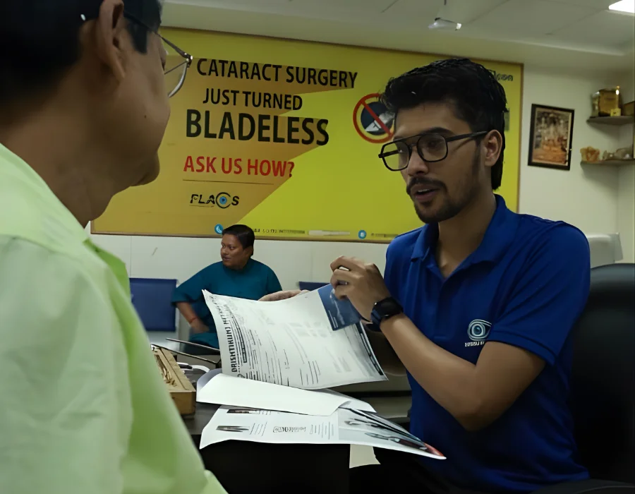 Drishtikunj Doctor Talking To Patient Image - 11 - Drishtikunj Netralaya